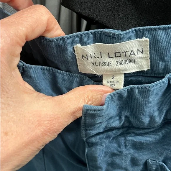 Nili Lotan Slate-Blue Shon pant originally $390